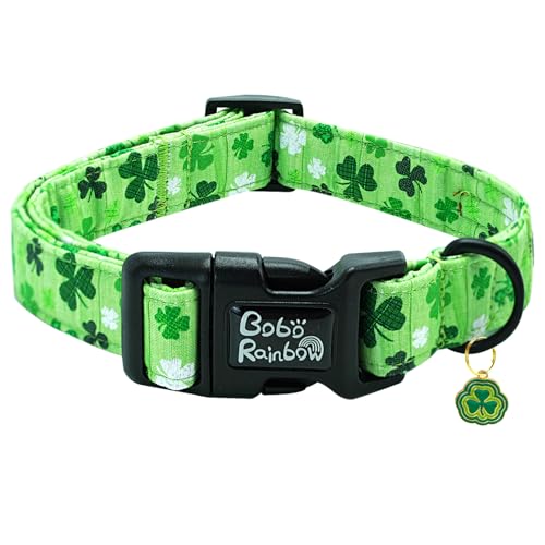 Bobo Rainbow St. Patrick's Day Hundehalsband, Trefoil Hundehalsband, Frühling, Haustierhalsband, verstellbar, niedlich, weich, grün, Hundehalsband, Urlaub, Welpenhalsband, Geen, Baumwolle, Halskette, Bobo Rainbow St. Patrick's Day Hundehalsband, Trefoil Hundehalsband, Frühling, Haustierhalsband, verstellbar, niedlich, weich, grün, Hundehalsband, Urlaub, Welpenhalsband, Geen, Baumwolle, Halskette, von Bobo Rainbow