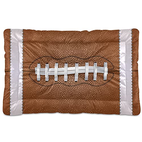 American Football Haustierbett-Matte, Fußball, Hund, Katze, Hundebett, 45,7 x 61 cm, Kissen für mittelgroße und kleine Welpen American Football Haustierbett-Matte, Fußball, Hund, Katze, Hundebett, 45,7 x 61 cm, Kissen für mittelgroße und kleine Welpen von Boccsty