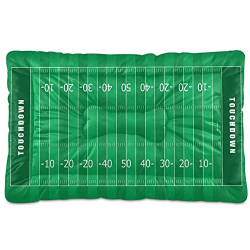 Boccsty American Football Field Haustierbett, Matte, grüne Streifen, für Hunde und Katzen, 45,7 x 61 cm, Haustierkissen, Kissen für mittelgroße und kleine Welpen Boccsty American Football Field Haustierbett, Matte, grüne Streifen, für Hunde und Katzen, 45,7 x 61 cm, Haustierkissen, Kissen für mittelgroße und kleine Welpen von Boccsty