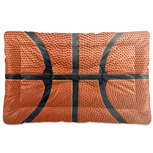 Boccsty Basketball-Haustierbett, Matte für Hunde und Katzen, Hundebett, 45,7 x 61 cm, Kissen für mittelgroße und kleine Welpen Boccsty Basketball-Haustierbett, Matte für Hunde und Katzen, Hundebett, 45,7 x 61 cm, Kissen für mittelgroße und kleine Welpen von Boccsty