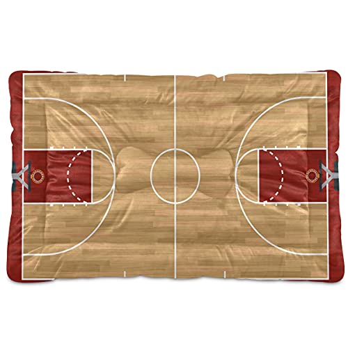 Boccsty Basketballplatz-Haustierbett, Matte, Fußball, Hund, Katze, Hundebett, 45,7 x 61 cm, Haustierkissen, Kissen für mittelgroße und kleine Welpen Boccsty Basketballplatz-Haustierbett, Matte, Fußball, Hund, Katze, Hundebett, 45,7 x 61 cm, Haustierkissen, Kissen für mittelgroße und kleine Welpen von Boccsty