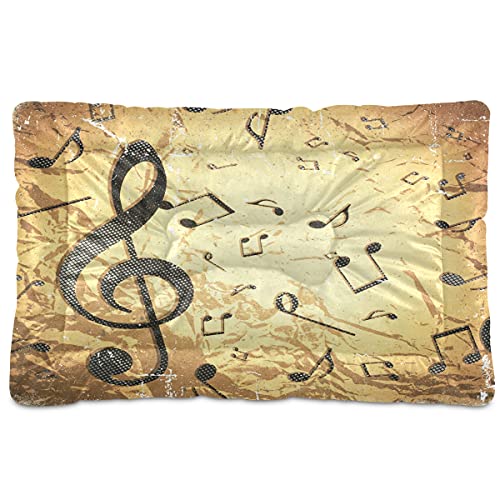 Boccsty Grunge Haustierbett, Musiknoten, Jazz-Musikschlüssel, Hund, Katze, Kiste, Matte, Hundebett, 61 x 91 cm, Haustierkissen, Kissen für mittelgroße und kleine Welpen Boccsty Grunge Haustierbett, Musiknoten, Jazz-Musikschlüssel, Hund, Katze, Kiste, Matte, Hundebett, 61 x 91 cm, Haustierkissen, Kissen für mittelgroße und kleine Welpen von Boccsty