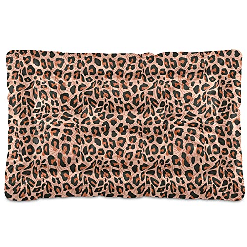 Boccsty Haustierbett, Gepardenhaut, Leopardenmuster, für Hunde und Katzen, Hundebett, 61 x 91 cm, Kissen für mittelgroße und kleine Welpen, Braun Boccsty Haustierbett, Gepardenhaut, Leopardenmuster, für Hunde und Katzen, Hundebett, 61 x 91 cm, Kissen für mittelgroße und kleine Welpen, Braun von Boccsty