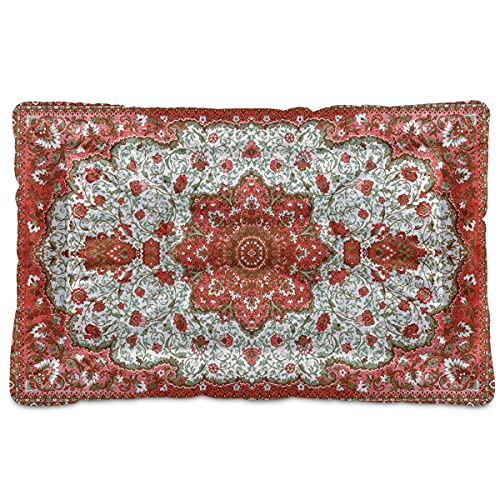 Boccsty Haustierbett, abstrakter persischer Teppich, Mandala-Blume, Blumenmuster, Hundebett, 45,7 x 61 cm, Haustierkissen, Kissen für mittelgroße und kleine Welpen Boccsty Haustierbett, abstrakter persischer Teppich, Mandala-Blume, Blumenmuster, Hundebett, 45,7 x 61 cm, Haustierkissen, Kissen für mittelgroße und kleine Welpen von Boccsty