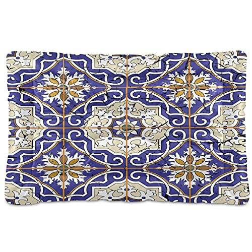 Boccsty Wunderschönes marokkanisches Haustierbett, Blumenmuster, geometrisches Muster, Hundebett, 45,7 x 61 cm, Haustierkissen, Kissen für mittelgroße und kleine Welpen Boccsty Wunderschönes marokkanisches Haustierbett, Blumenmuster, geometrisches Muster, Hundebett, 45,7 x 61 cm, Haustierkissen, Kissen für mittelgroße und kleine Welpen von Boccsty