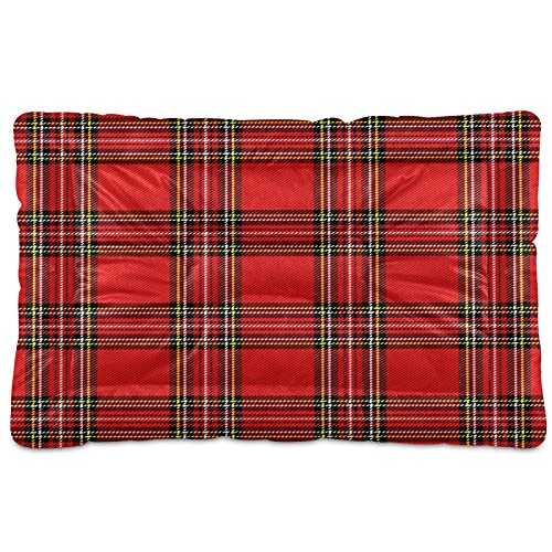 Boccsty Haustierbett, Kariert, Für Hunde und Katzen, 61 x 91 cm, Rot / Schwarz Boccsty Haustierbett, Kariert, Für Hunde und Katzen, 61 x 91 cm, Rot / Schwarz von Boccsty