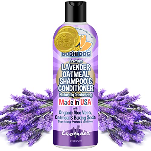 Bio-Hafer-Shampoo und -spülung für Hunde | hypoallergene Deodorant-Formel für Hunde, Katzen und Haustiere | Waschbehandlung beruhigt juckende Haut | Aloe für Bio-Hafer-Shampoo und -spülung für Hunde | hypoallergene Deodorant-Formel für Hunde, Katzen und Haustiere | Waschbehandlung beruhigt juckende Haut | Aloe für von Bodhi Dog
