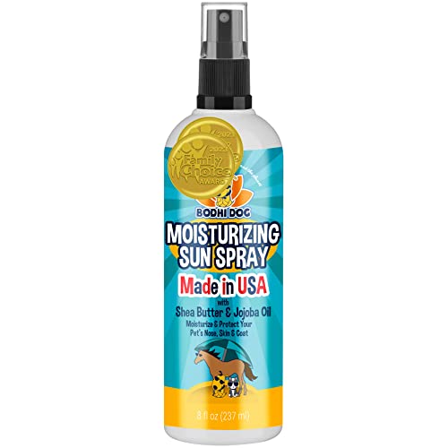 Bodhi Dog Sun Protector Spray | Großes 8 oz Feuchtigkeitsspendendes Sonnenspray für natürlichen Hautschutz | Hergestellt in den USA | Sicherer Hautconditioner für alle Rassen ohne Zinkoxid von Bodhi Dog