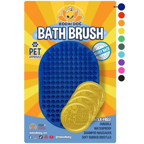 Fellpflegebürste für Haustiere, beruhigende Massage, Gummiborsten, Striegel für Hunde und Katzen, professionelle Qualität Fellpflegebürste für Haustiere, beruhigende Massage, Gummiborsten, Striegel für Hunde und Katzen, professionelle Qualität von Bodhi Dog