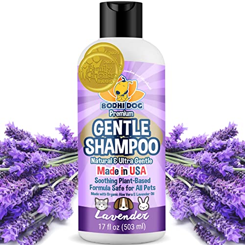 New Soothing Gentle Pet Shampoo | Aloe Vera and Lavender Oil | All Natural Moisturizing Dog Puppy and Cat Wash - Made in USA - 1 Bottle 17oz (503ml) von Bodhi Dog