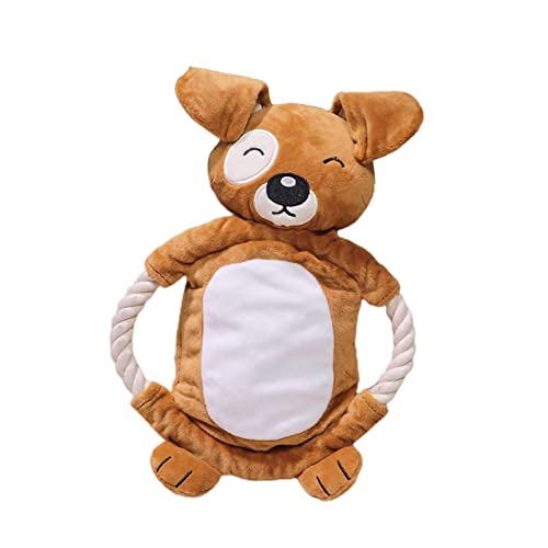 Bodhi2000 Plush Toys Soft Dog Chew Toy Dental Care Relief Langeweile Interactive Toy Puppy Dog Plush Stuffed Toy Large Dogs Plushie Gifts for Boys Girls Children - Dog von Bodhi2000