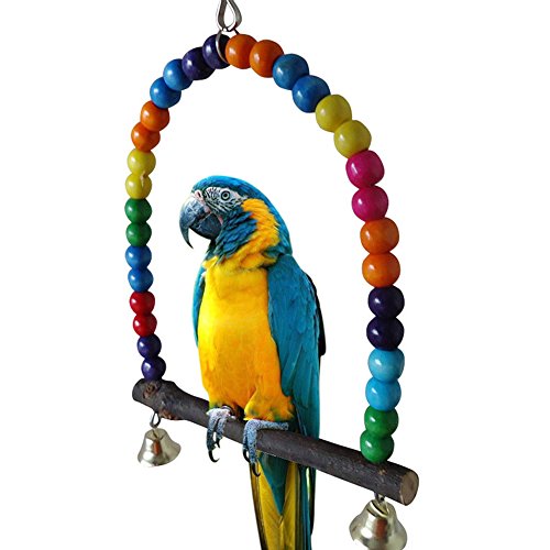 Vogel Sittiche Nymphensittiche Papagei Schaukel aus Holz Toys Unzertrennliche Aufhängen Käfig Ständer Vogel Sittiche Nymphensittiche Papagei Schaukel aus Holz Toys Unzertrennliche Aufhängen Käfig Ständer von Bodhi2000