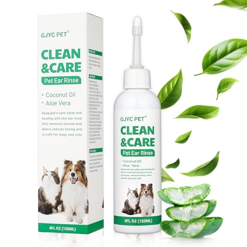 120ml Ohrenreiniger Hund, Haustier Ohrreiniger, Beruhigende Ohrenreinigungslösung für Hunde, Zur Sanften Pflege Der Äußeren Ohrenpartie, Entfernung von Ohrenpuder für Haustiere 120ml Ohrenreiniger Hund, Haustier Ohrreiniger, Beruhigende Ohrenreinigungslösung für Hunde, Zur Sanften Pflege Der Äußeren Ohrenpartie, Entfernung von Ohrenpuder für Haustiere von Bodiiwuliu
