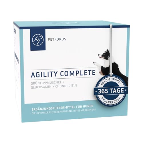 PetFokus Agility Complete | für gelenkempfindliche Hunde - natürliche Nahrungsergänzung - 11 wertvolle Inhaltsstoffe inkl. Grünlippmuschel, MSM, Teufelskralle - 30 Sticks - in Deutschland produziert PetFokus Agility Complete | für gelenkempfindliche Hunde - natürliche Nahrungsergänzung - 11 wertvolle Inhaltsstoffe inkl. Grünlippmuschel, MSM, Teufelskralle - 30 Sticks - in Deutschland produziert von PetFokus
