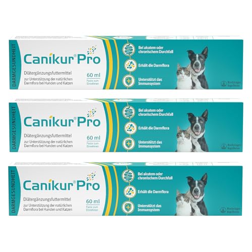 Boehringer Ingelheim Canikur Paste | 3er Pack | 3 x 60 ml | Diät-Ergänzungsfuttermittel für Hunde und Katzen | Kann dabei helfen die natürliche Darmflora zu unterstützen Boehringer Ingelheim Canikur Paste | 3er Pack | 3 x 60 ml | Diät-Ergänzungsfuttermittel für Hunde und Katzen | Kann dabei helfen die natürliche Darmflora zu unterstützen von Boehringer Ingelheim