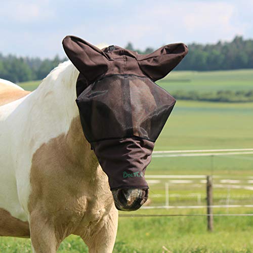 Boett Fliegenmaske Sweet Itch Hood - Dark Brown (Gr. 85-115) von Boett