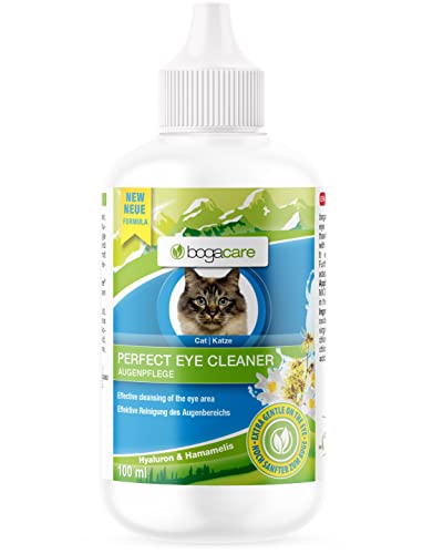 Bogacare Perfect Eye Cleaner - Augenpflege Katze entfernt effektiv Tränenstein & Verkrustungen - Augenreiniger Katze - Ohne Augenbrennen, UBO0208, 100 ml (1er Pack) von Bogacare