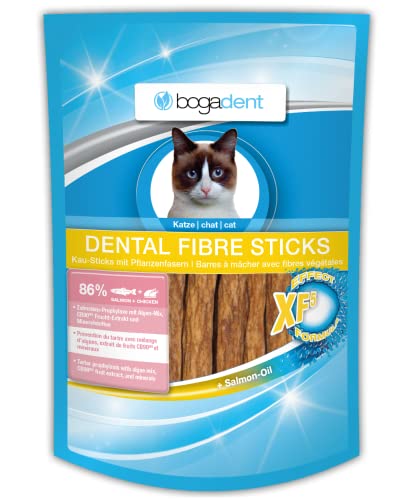 Bogadent Dental Fibre Sticks Lachs Katze, 50 g von Bogadent
