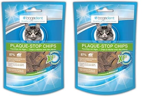 Bogadent Plaque-Stop Chips Katze 50 g, 2er Pack (50 g) von Bogadent