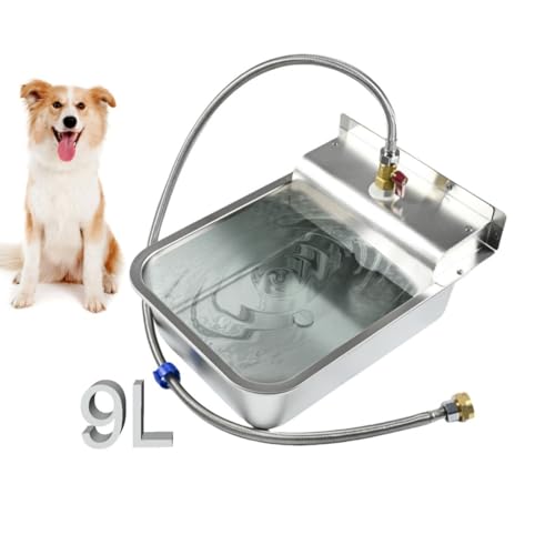 Bogmif Kleine Hunde Automatisch Hundebewässerung, Outdoor Hundebewässerung 304 Edelstahl mit Abflussloch und 4 Stützabstandshalter für Hühner, Enten, Gänse, Hunde, Katzen und Vieh Bogmif Kleine Hunde Automatisch Hundebewässerung, Outdoor Hundebewässerung 304 Edelstahl mit Abflussloch und 4 Stützabstandshalter für Hühner, Enten, Gänse, Hunde, Katzen und Vieh von Bogmif