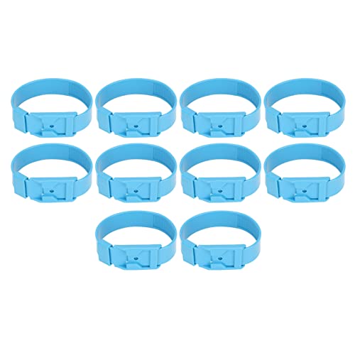 10pcs Ziegenkragen Schafausweisbänder, PU -Materials -Viehkennzeichnung, Monito und Management -Tool für landwirtschaftliche Geräte, Markierer und Unterscheidung des (36cm Blue) von Bognajin