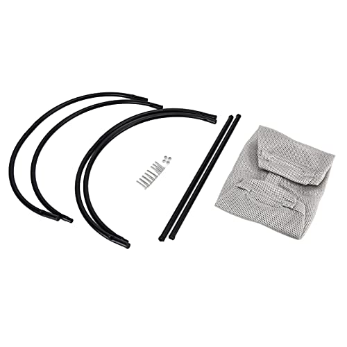 Bognajin Katze Hanges Bett, weiche, atmungsaktive Netzhängematte für Haustiere, abnehmbares Design, sichere Eisenbeine, universelle Passform für kleine Tiere, maschinenwaschbar, (Grey) von Bognajin