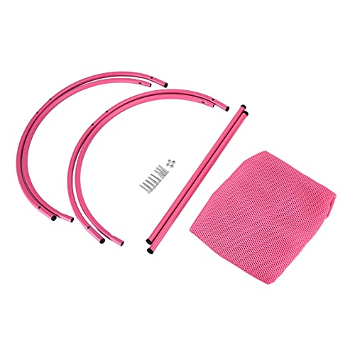 Bognajin Katze Hanges Bett, weiche, atmungsaktive Netzhängematte für Haustiere, abnehmbares Design, sichere Eisenbeine, universelle Passform für kleine Tiere, maschinenwaschbar, (Pink) von Bognajin