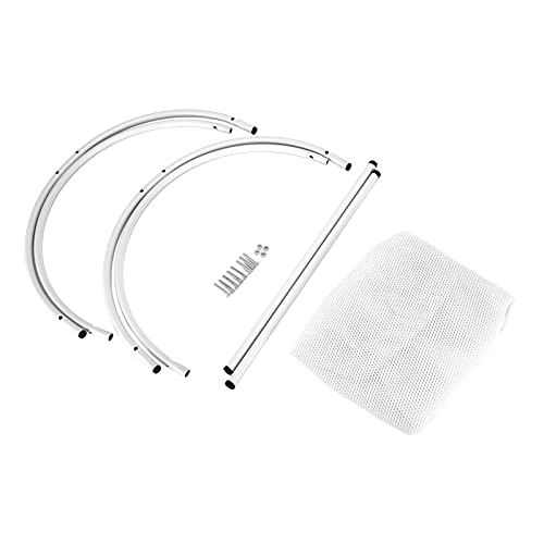 Bognajin Katze Hanges Bett, weiche, atmungsaktive Netzhängematte für Haustiere, abnehmbares Design, sichere Eisenbeine, universelle Passform für kleine Tiere, maschinenwaschbar, (White) von Bognajin