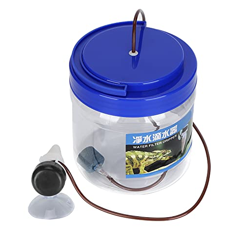 Bognajin Reptile Water Dripper Kit, 1300ML Capacity Irrigation Device, Adjustable Dripping Speed, Easy to Control, with Suction Cup for Humidification, Ideal for Geckos, Lizards, Chameleon Bognajin Reptile Water Dripper Kit, 1300ML Capacity Irrigation Device, Adjustable Dripping Speed, Easy to Control, with Suction Cup for Humidification, Ideal for Geckos, Lizards, Chameleon von Bognajin
