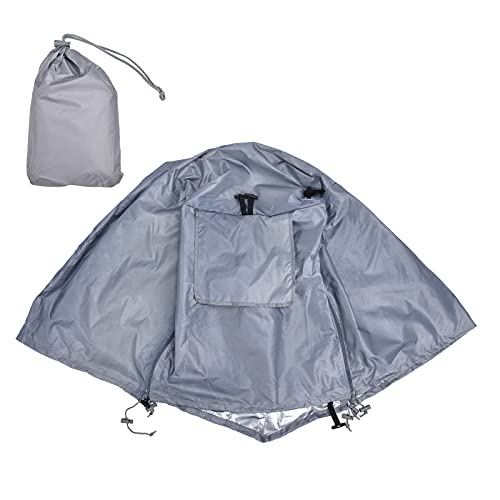 Bognajin Sunscreen Pet Cage Cover, 210D Silver Coated Oxford Cloth Material, Easy to, with Two Rolling Shutter Doors and Zipper Design, Suitable (Grey) von Bognajin