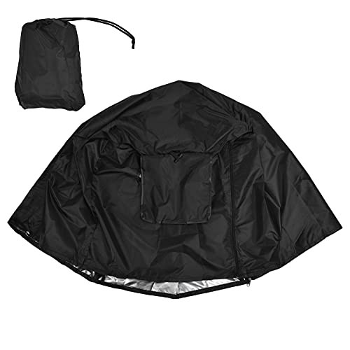 Sunscreen Pet Cage Cover, 210D Silver Coated Oxford Cloth Material, Easy to, with Two Rolling Shutter Doors and Zipper Design, Suitable (Black) von Bognajin