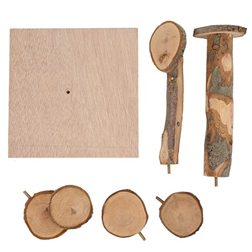 Wooden Hamster Platform Toy, Hamster Playground Stand with Rotating Ladder, Genuine Applewood Material, Suitable for Small Pets to Climb and Play, Helps Relieve Boredom and Stress Wooden Hamster Platform Toy, Hamster Playground Stand with Rotating Ladder, Genuine Applewood Material, Suitable for Small Pets to Climb and Play, Helps Relieve Boredom and Stress von Bognajin