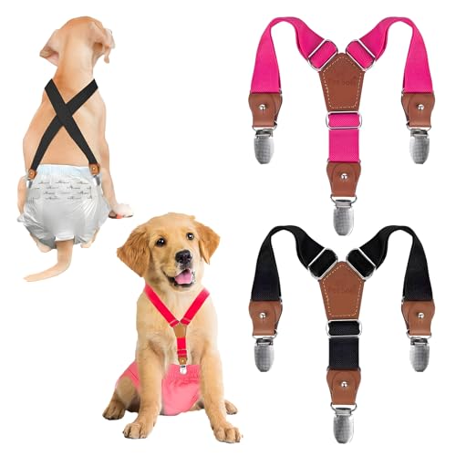 Bogoro 2 Stück Hunde Hosenträger für Haustiere,Bauchbänder für Hundewindeln,Welpen-Hosenträger,Hosenträger für Hundewindeln,Hundewindel Hosenträger für Haustiere, Verstellbar und Gute Elastizität Bogoro 2 Stück Hunde Hosenträger für Haustiere,Bauchbänder für Hundewindeln,Welpen-Hosenträger,Hosenträger für Hundewindeln,Hundewindel Hosenträger für Haustiere, Verstellbar und Gute Elastizität von Bogoro