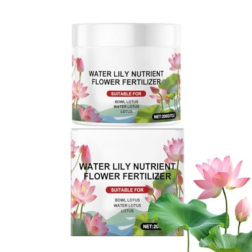 2X Wasserpflanzendünger Lotusblume,Seerosendünger,Dünger Für Wasserpflanzen Teich,Aquarium Pflanzen Dünger,Lotuswachstum Pulver,Teichpflanzen Nährstoff,Effektiver Pflanzenblüten-Booster Für Lebendige von Bohany