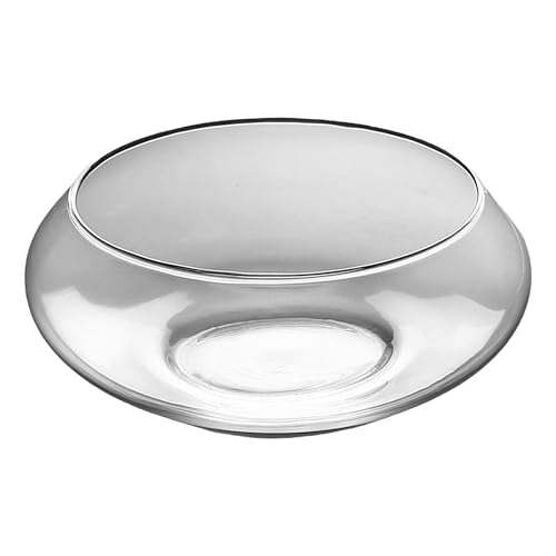 Bohany Gläserne Fischschale Vase - Hydrokultur Bonsai - Klare Schale Für Hydrokultur Zimmerpflanzen Bonsai Sukkulenten Tischdekoration von Bohany