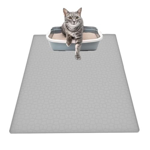 Bohany Katzenklo Matten Für Böden - Silikon Unterlage Für Katzenklo Wasserdicht - Weiche Faltbare Unterlage Wiederverwendbar Für Alle Katzenrassen Und Größen Für Draußen, Ecke, Küche, Badezimmer Bohany Katzenklo Matten Für Böden - Silikon Unterlage Für Katzenklo Wasserdicht - Weiche Faltbare Unterlage Wiederverwendbar Für Alle Katzenrassen Und Größen Für Draußen, Ecke, Küche, Badezimmer von Bohany