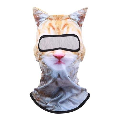 Bohany Tiersonnenschutz Masque, Sonnenschutzbedeckung,Tiergesicht Masque - Winddichte staubdichtere Abdeckung mit Ohren zum Angeln von Bohany