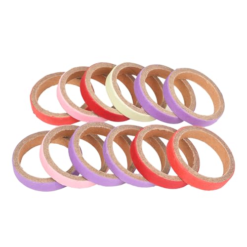Bohue Papageien-Kauspielzeug, 12 bunte Papringe für Vögel, Papageien Bohue Papageien-Kauspielzeug, 12 bunte Papringe für Vögel, Papageien von Bohue