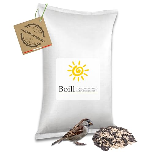 Boill/Sonnenblumenkerne Mix - geschält und gestreift - 25 kg. Vogelfutter, Wildvögel Futter von Boill