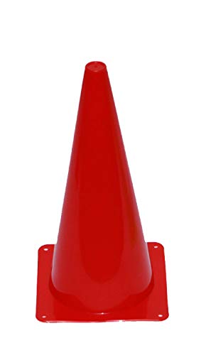 Boje Sport Markierkegel, 38 cm, Farbe rot für Agility Hundesport, Hundetraining, Koordinationstraining, Ausdauertraining und Sprinttraining mit ihrem Vierbeiner von Boje Sport