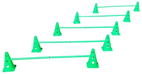 Steckhürdenset Grün - 5 er Set für Koordinationstraining Agility Hundesport Pferdesport Zubehör Lochkegel Fussball Pylone Stangen Lochkegel für Trainingsübungen Trainingszubehör Steckhürdenset Grün - 5 er Set für Koordinationstraining Agility Hundesport Pferdesport Zubehör Lochkegel Fussball Pylone Stangen Lochkegel für Trainingsübungen Trainingszubehör von Boje Sport