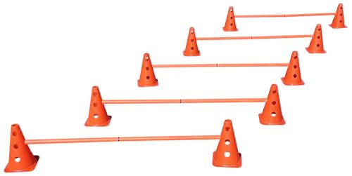Steckhürdenset Orange - 5 er Set für Koordinationstraining Agility Hundesport Pferdesport Zubehör Lochkegel Fussball Pylone Stangen Lochkegel für Trainingsübungen Trainingszubehör Steckhürdenset Orange - 5 er Set für Koordinationstraining Agility Hundesport Pferdesport Zubehör Lochkegel Fussball Pylone Stangen Lochkegel für Trainingsübungen Trainingszubehör von Boje Sport