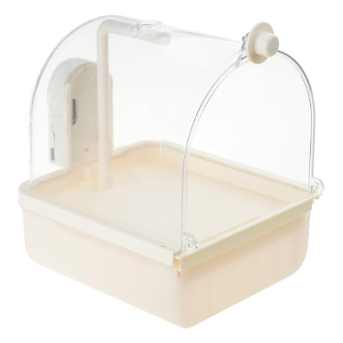 Bokcztml Automatische Vogel-Badehaus-Badewanne Papageien Duschbox mit mehreren Wasserhahn, multifunktionale Badewanne für Haustiervögel von Bokcztml