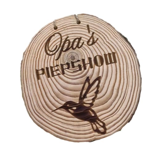 Bokcztml Doppelseite Gravures Holz Vogelfutterleiter Outdoor Dekoration Vogel Feeder Geschenk Für Opas Geburtstagsväter Versorgung von Bokcztml