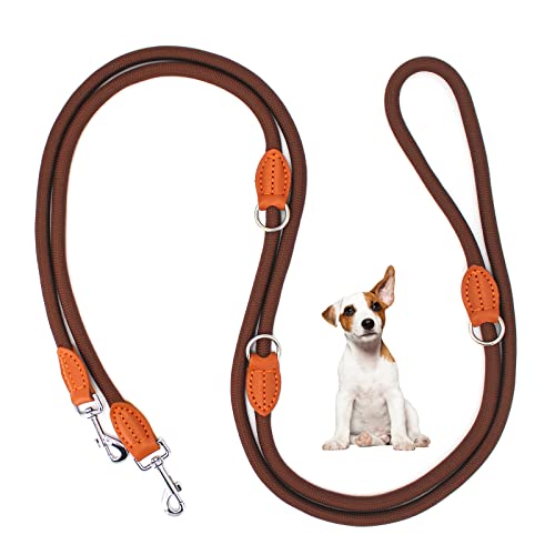 Bokelai Hundeleine, freihändige Hundeleine, Hundetrainingsleine, 3 m, für mittelgroße kleine Hunde (10 mm x 3 m), verstellbar, doppelendig, multifunktional, mit reflektierendem Seil, für Spaziergänge von Bokelai