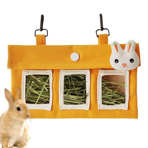 Bollisate Bunny Hay Feeder Tasche, Heuspender für Kaninchen, Chinchilla-Käfig Zubehör, große Kapazität Tierfutterschalen für Chinchillas, Hamster, kleine Haustiere und Tiere Bollisate Bunny Hay Feeder Tasche, Heuspender für Kaninchen, Chinchilla-Käfig Zubehör, große Kapazität Tierfutterschalen für Chinchillas, Hamster, kleine Haustiere und Tiere von Bollisate