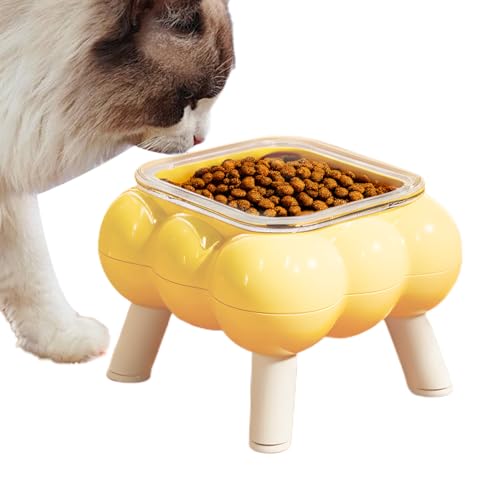 Bollisate Erhöhter Katzenfutternapf | Hoch Katzenschale | Hochbeiniger Wassernapf Anti-Schwarzkippe Futterautomat Für Fütterung Und Trinken Haushalt Unterwegs von Bollisate