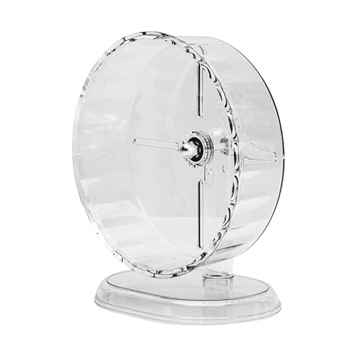 Hamsterrad, Großes Hamsterlaufrad, Zwerghamster Laufrad Spielzeug, Laufrad Hamster Leise Hamster Spielzeug Transparent, rutschfeste Laufscheibe, für Rennmäuse, Zuckergleiter, Frettchen Hamsterrad, Großes Hamsterlaufrad, Zwerghamster Laufrad Spielzeug, Laufrad Hamster Leise Hamster Spielzeug Transparent, rutschfeste Laufscheibe, für Rennmäuse, Zuckergleiter, Frettchen von Bollisate