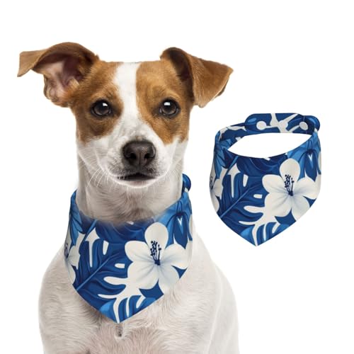 BoltPack Dreieckstuch mit Blumendruck, niedliches Hundehalstuch, verstellbar, mit Druckknöpfen, für Hunde, Welpen, Katzen von Boltpack