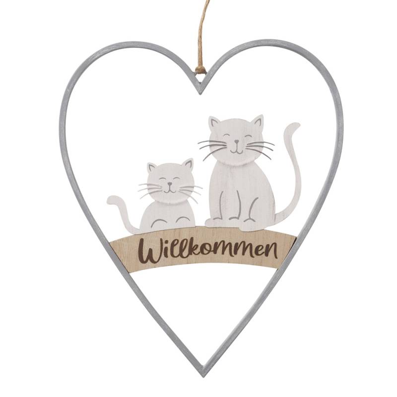 Boltze Willkommen-Schild Milou - grau von Boltze
